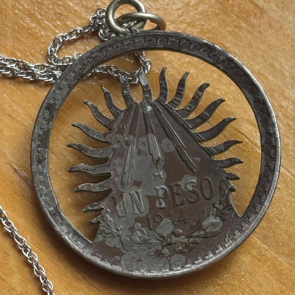 Silver-Tone Sacred Heart Jesus Pendant Necklace - Women's Religious Jewelry - Picture 2 of 4